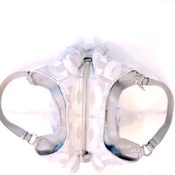 COACH SIGNATURE MONOGRAM TRIPLE COMPARTMENTS SHOULDER BAG - Picture 6 of 16